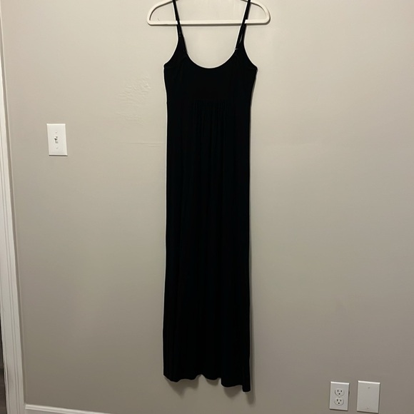 Calvin Klein Black Rayon Blend Maxi‎ Dress Size 2 - Picture 2 of 11